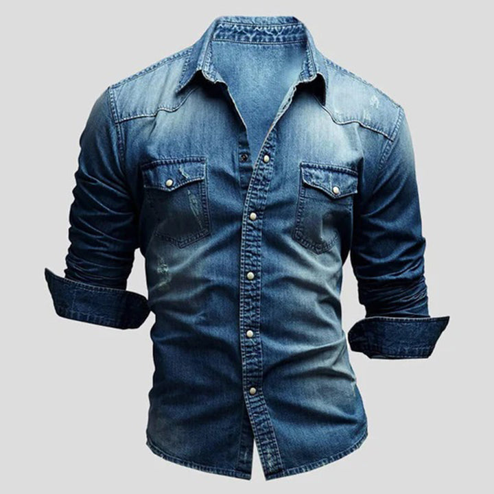 LARRY Elegante camicia a maniche lunghe - che unisce il comfort casual allo stile sofisticato