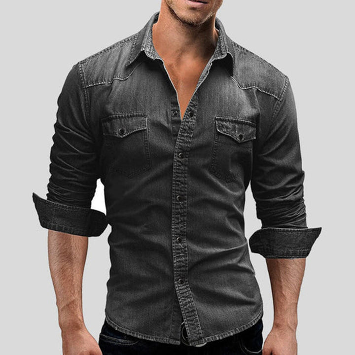 LARRY Elegante camicia a maniche lunghe - che unisce il comfort casual allo stile sofisticato