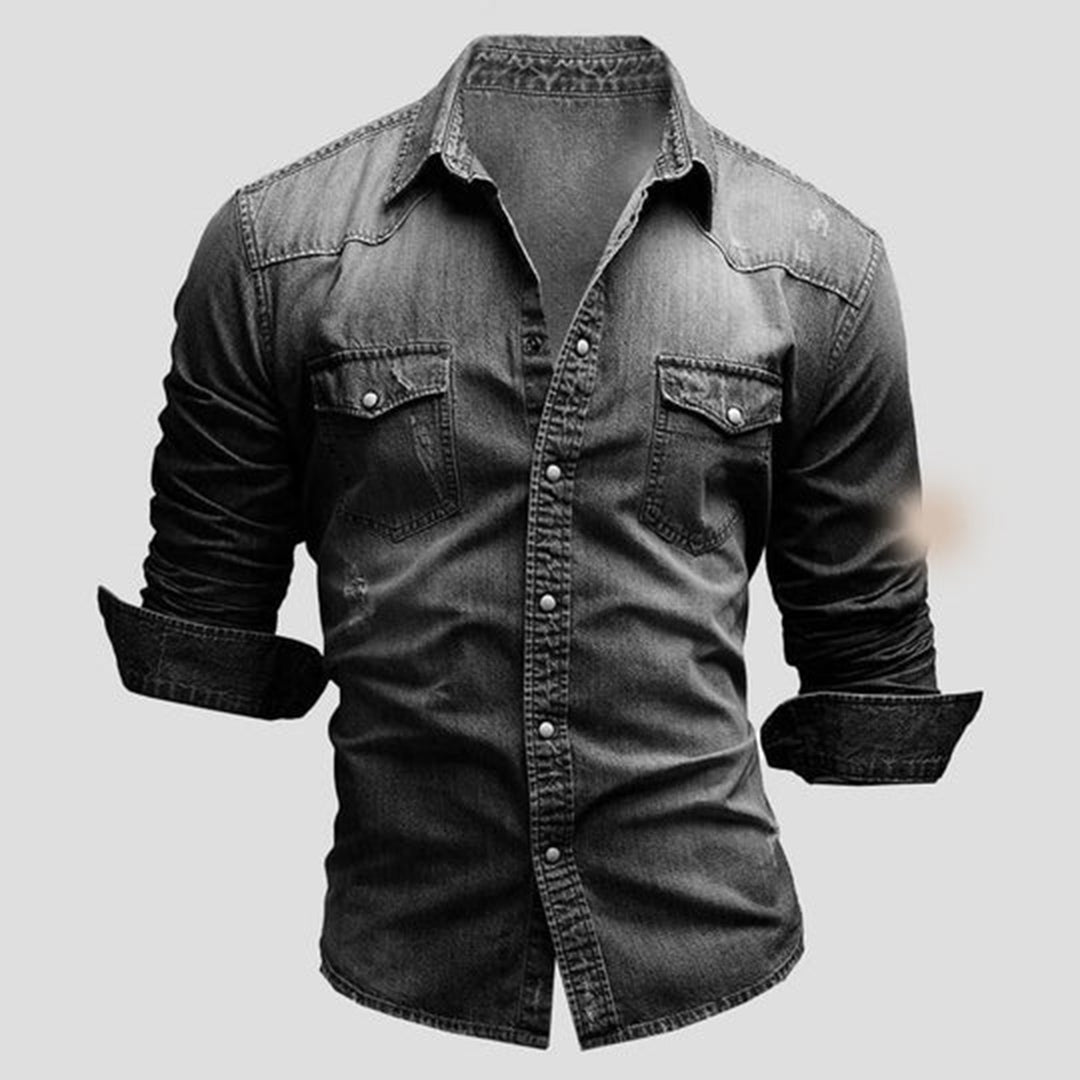 LARRY Elegante camicia a maniche lunghe - che unisce il comfort casual allo stile sofisticato