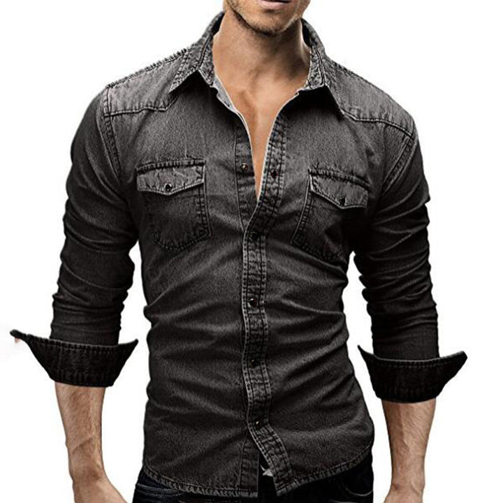 LARRY Elegante camicia a maniche lunghe - che unisce il comfort casual allo stile sofisticato