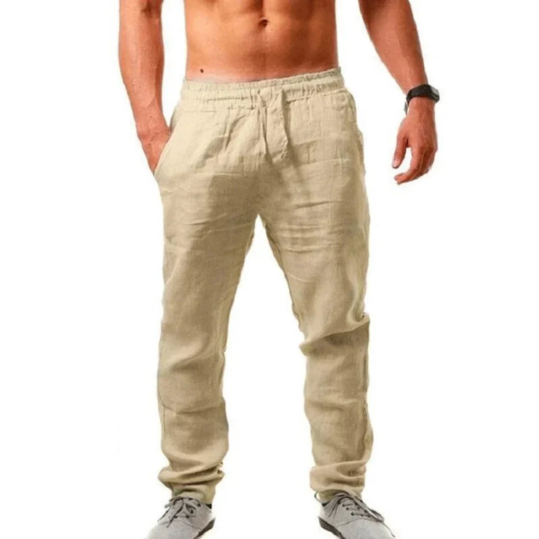 Pantaloni da uomo in lino di lusso ARNO - stile e comfort in un unico prodotto