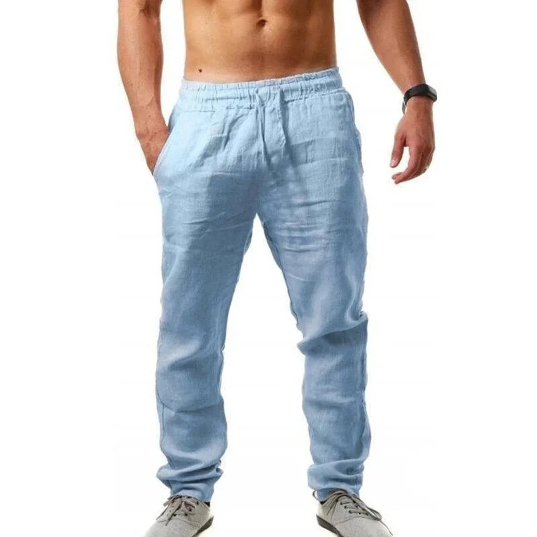 Pantaloni da uomo in lino di lusso ARNO - stile e comfort in un unico prodotto