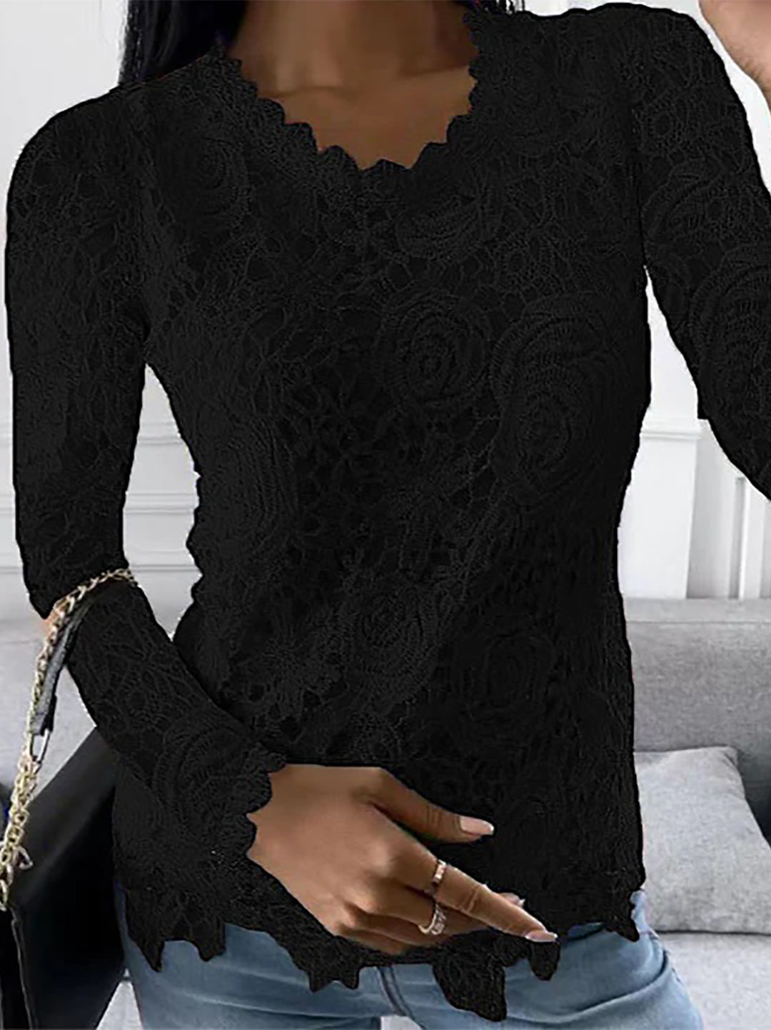 Elegante camicetta a maniche lunghe da donna di Ellie Collection