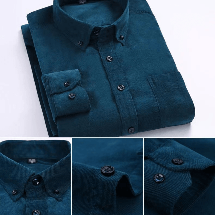 Gilet da uomo di alta qualità in velluto a maniche lunghe con bottoni
