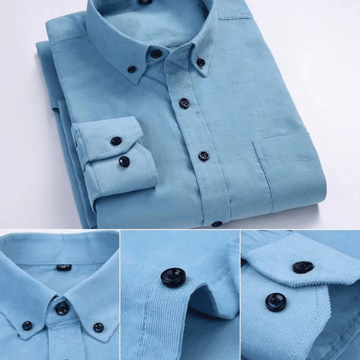 Gilet da uomo di alta qualità in velluto a maniche lunghe con bottoni