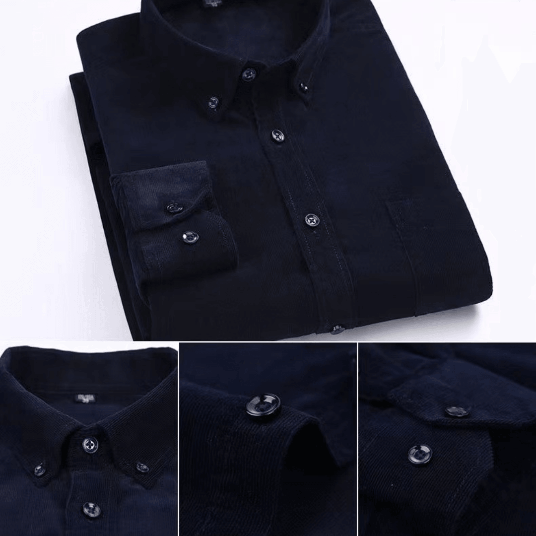 Gilet da uomo di alta qualità in velluto a maniche lunghe con bottoni