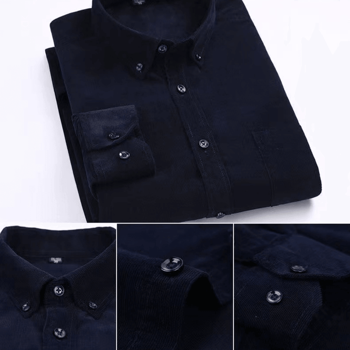 Gilet da uomo di alta qualità in velluto a maniche lunghe con bottoni