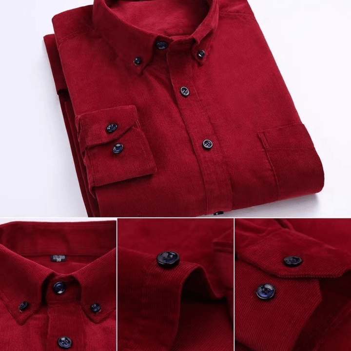 Gilet da uomo di alta qualità in velluto a maniche lunghe con bottoni