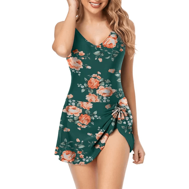 Costumi da bagno da donna eleganti e sofisticati, con scollatura sottile e a contrasto per un look alla moda