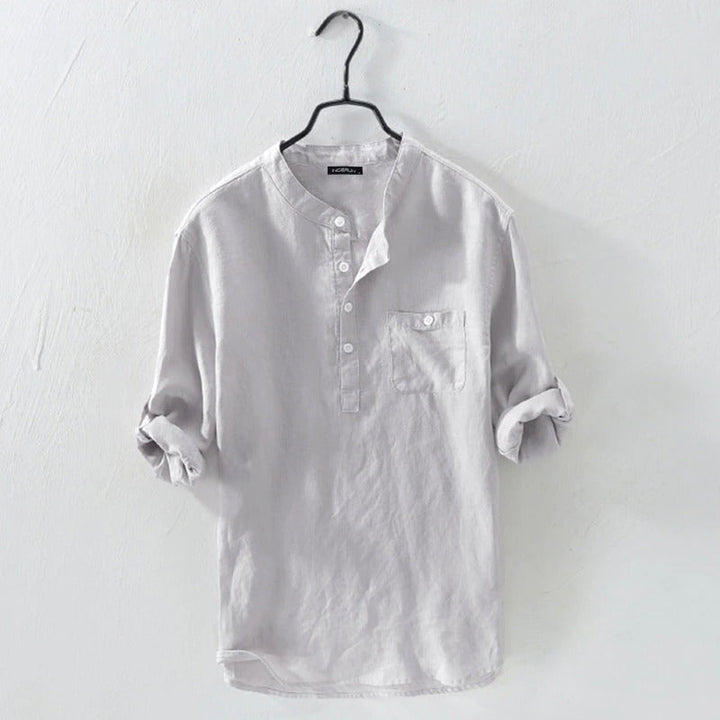 Elegante e raffinata camicia liscia Davis button-down per un look unico