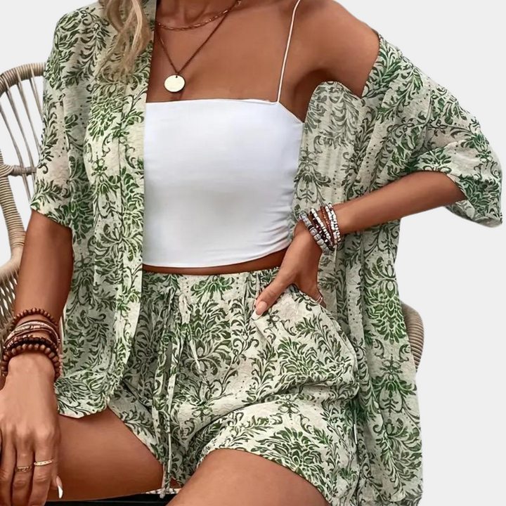 Guiliana - Elegante set estivo da donna a 2 pezzi per ogni occasione