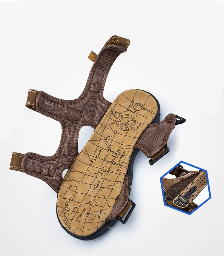 Sandali in pelle da uomo eleganti e lussuosi - massimo comfort ed eleganza