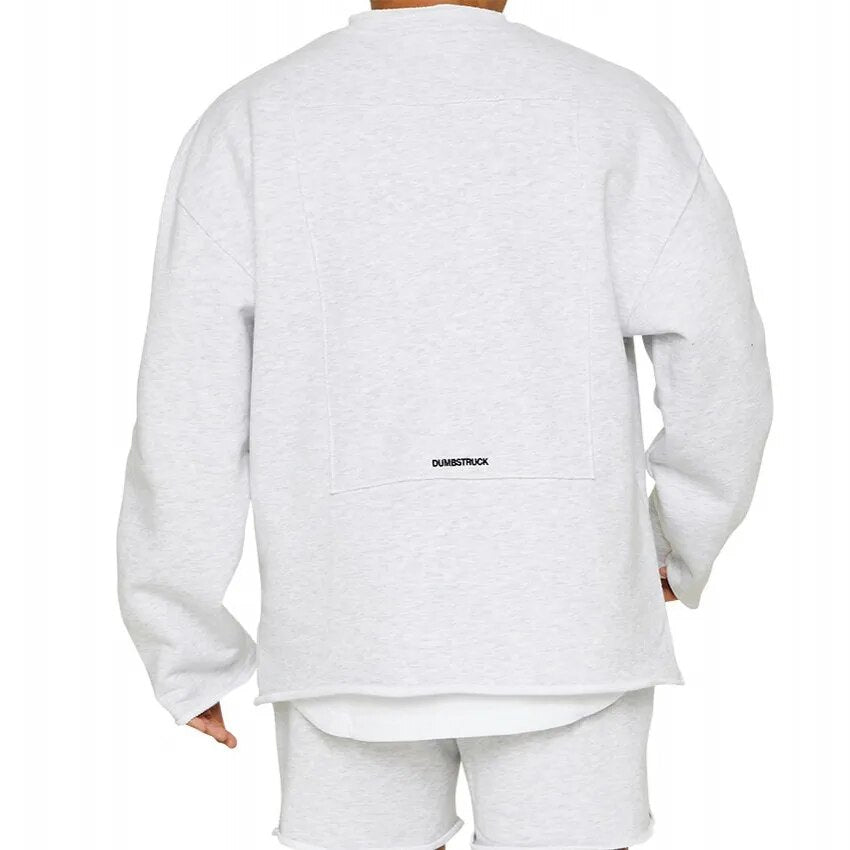 Sudadera para Hombre con Corte Relajado y Algodón Suave - Estilo Casual y Moderno con Cuello Redondo