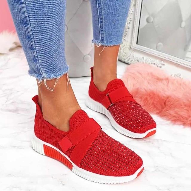 Scarpe da donna senza lacci con velcro - Comfort massimo e mantenimento della postura