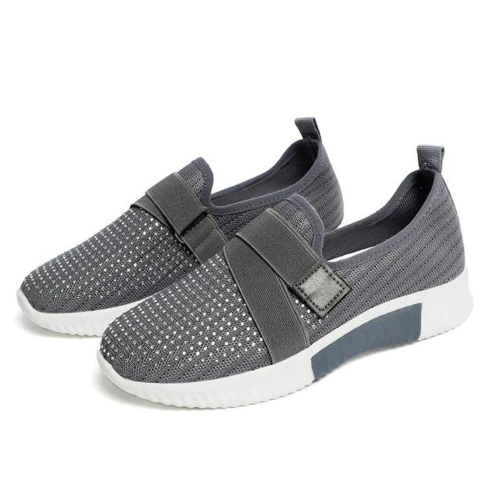 Scarpe da ginnastica con velcro da donna, eleganti e confortevoli, perfette per le passeggiate di tutti i giorni