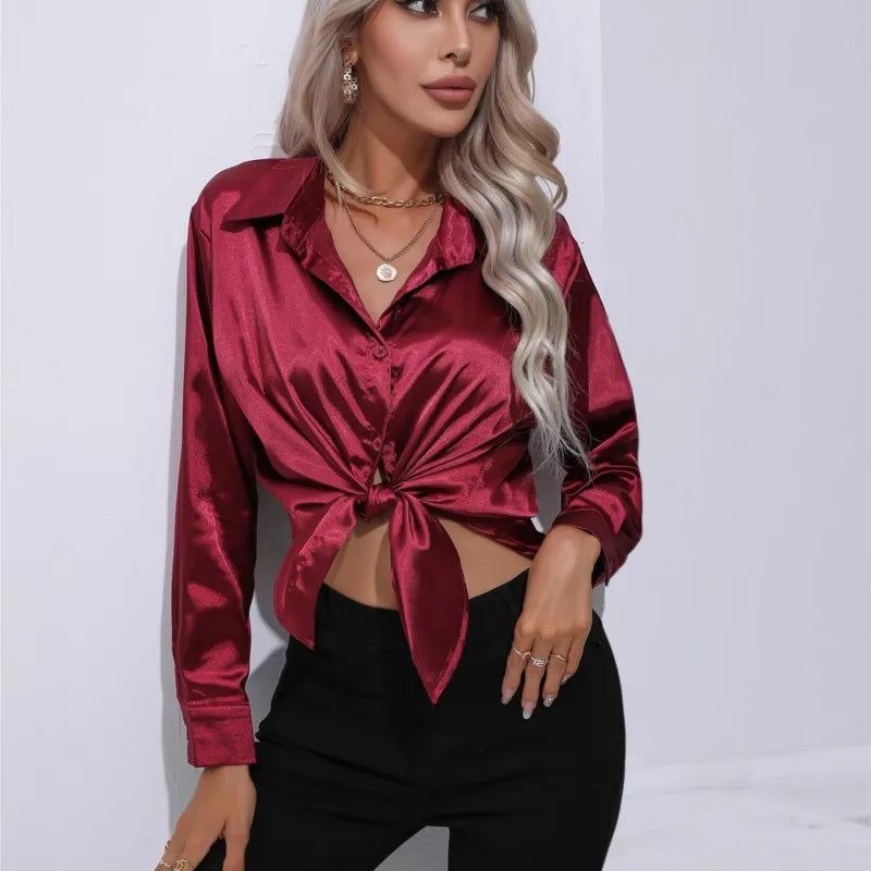 Elegante abito da donna a maniche lunghe dal taglio elegante
