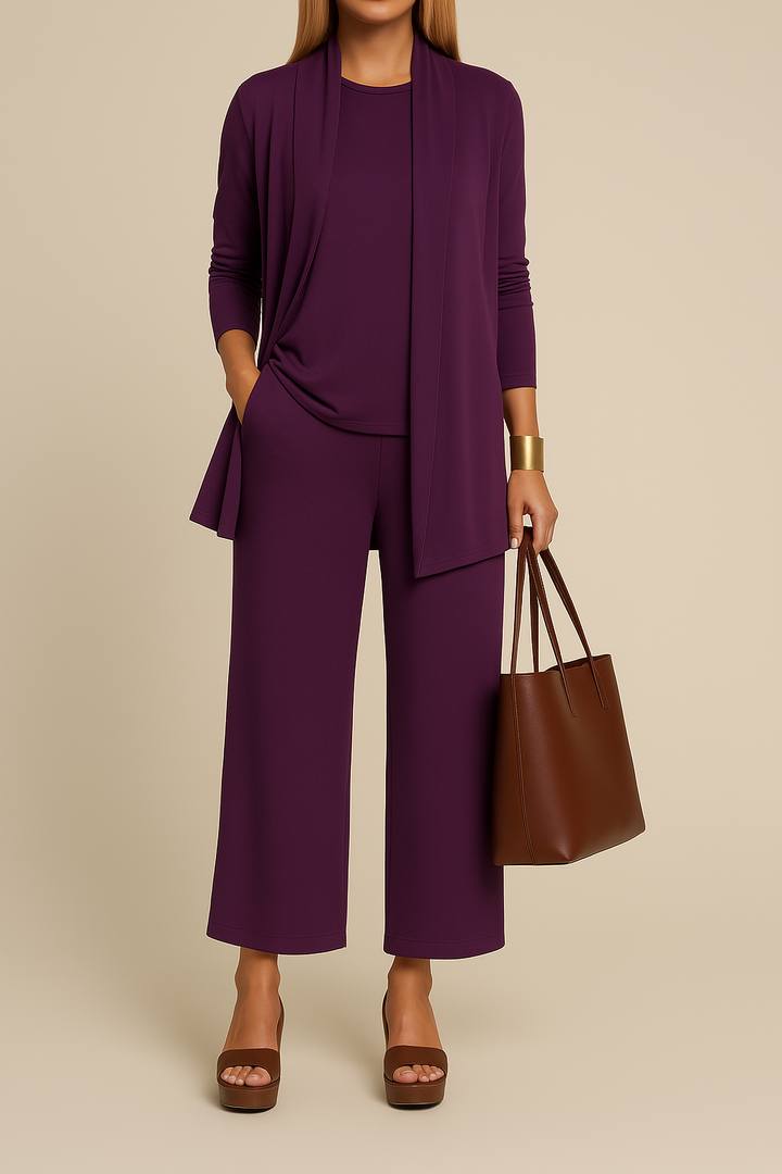 Elegante set da donna a tre pezzi Éliane - stile e classicità per ogni occasione