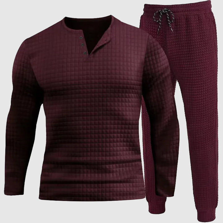 Set completo da uomo con maniche lunghe e pantaloni corti per il massimo comfort di vestibilità