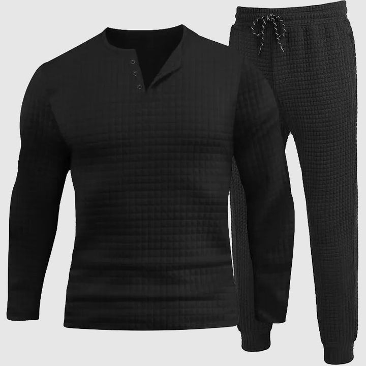 Set completo da uomo con maniche lunghe e pantaloni corti per il massimo comfort di vestibilità