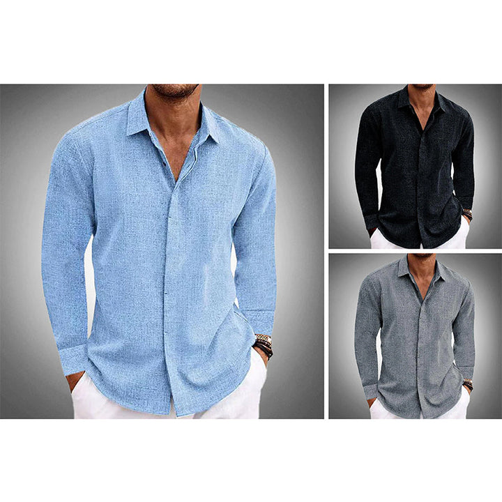Gilet elegante da uomo a maniche lunghe, regolabile e trasparente, con collo punzonato alla moda