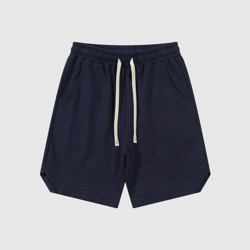 Pantaloncini sportivi da uomo in morbido cotone in stile retrò - comfort e classicità
