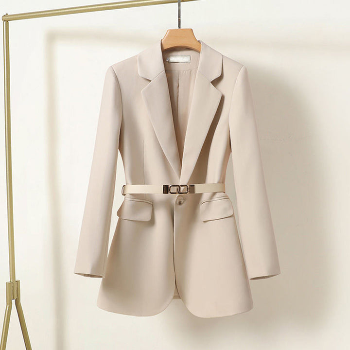 Giacca lunga elegante da donna con cintura - LISA per un look elegante