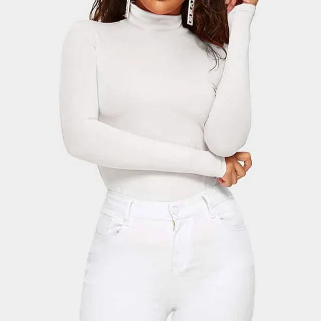 Body de golf per donne - Coupe élastique confortable avec manches longues élégantes - l'indispensable parfait pour la superposition