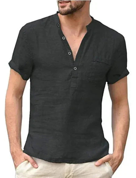 Camicia da uomo foderata in tangerine - leggera e traspirante per l'uso quotidiano