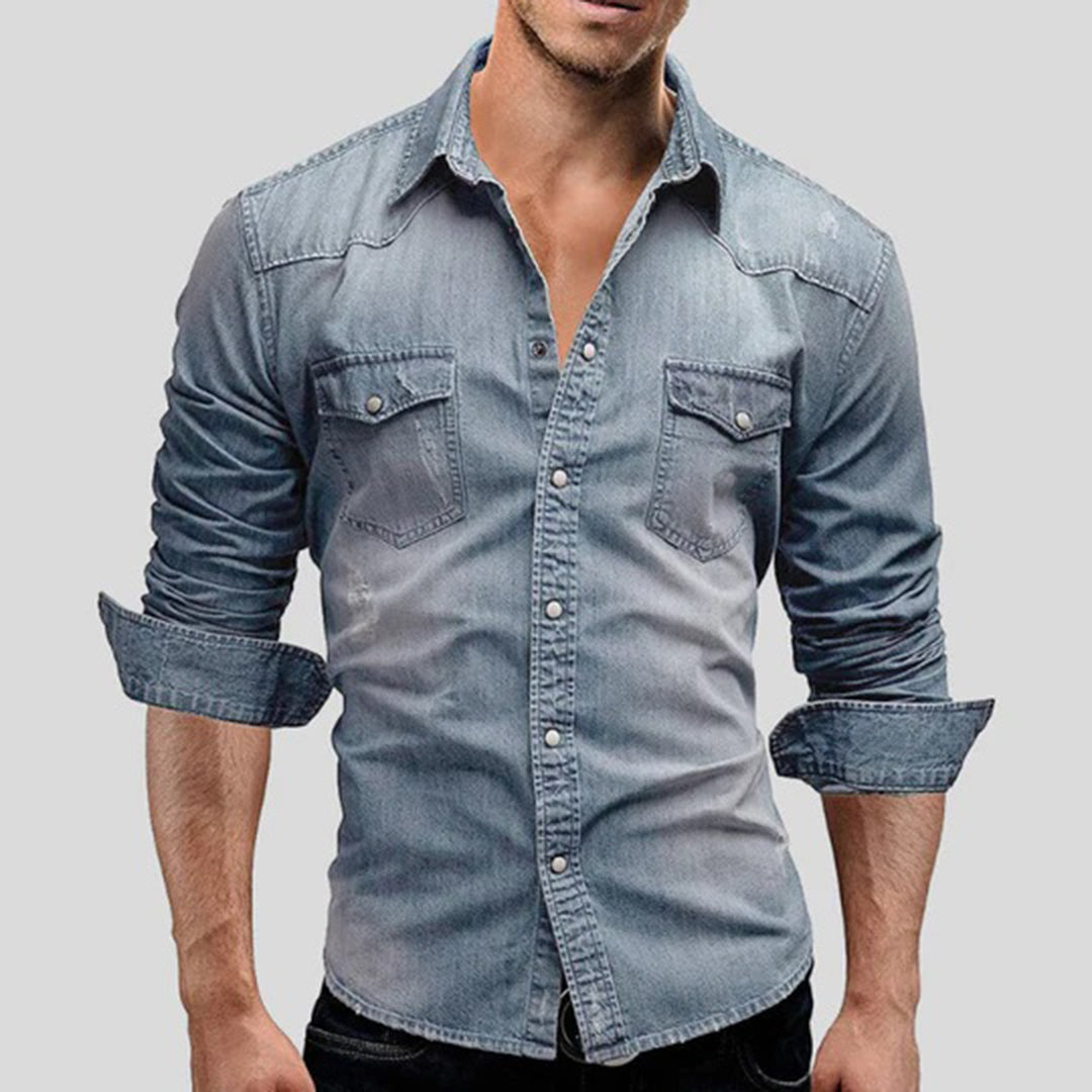 LARRY Elegante camicia a maniche lunghe - che unisce il comfort casual allo stile sofisticato