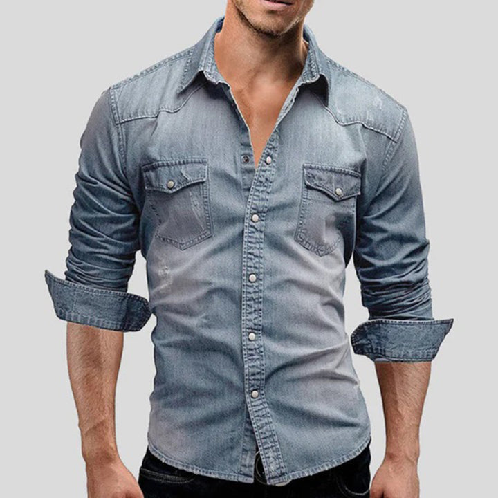 LARRY Elegante camicia a maniche lunghe - che unisce il comfort casual allo stile sofisticato