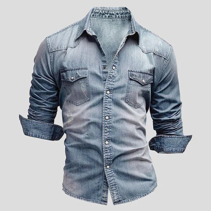 LARRY Elegante camicia a maniche lunghe - che unisce il comfort casual allo stile sofisticato