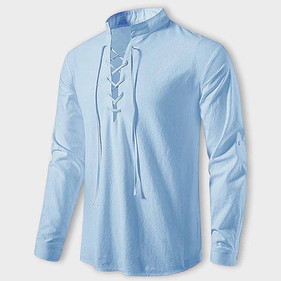 Camicia LASZLO con scollo a V - Un'opzione elegante e di classe per ogni occasione