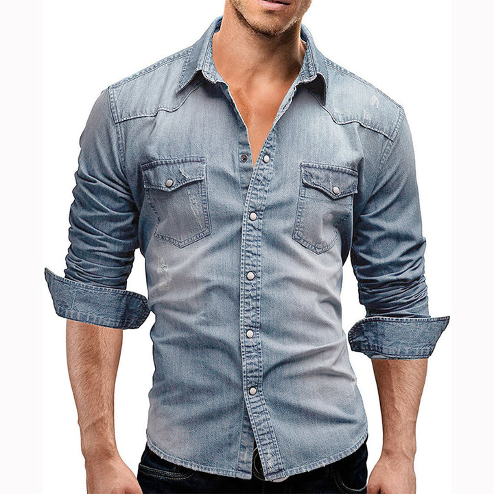 LARRY Elegante camicia a maniche lunghe - che unisce il comfort casual allo stile sofisticato