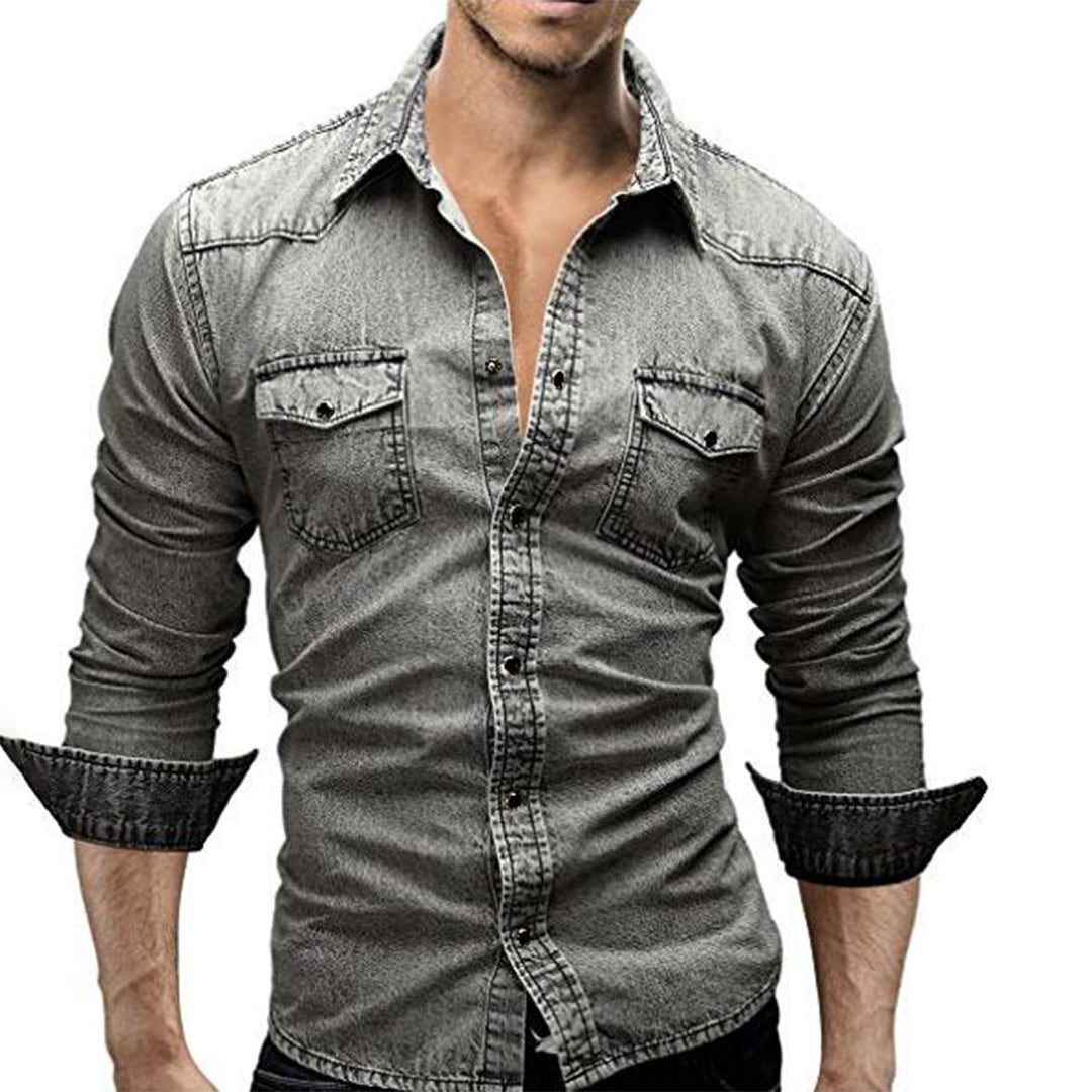 LARRY Elegante camicia a maniche lunghe - che unisce il comfort casual allo stile sofisticato