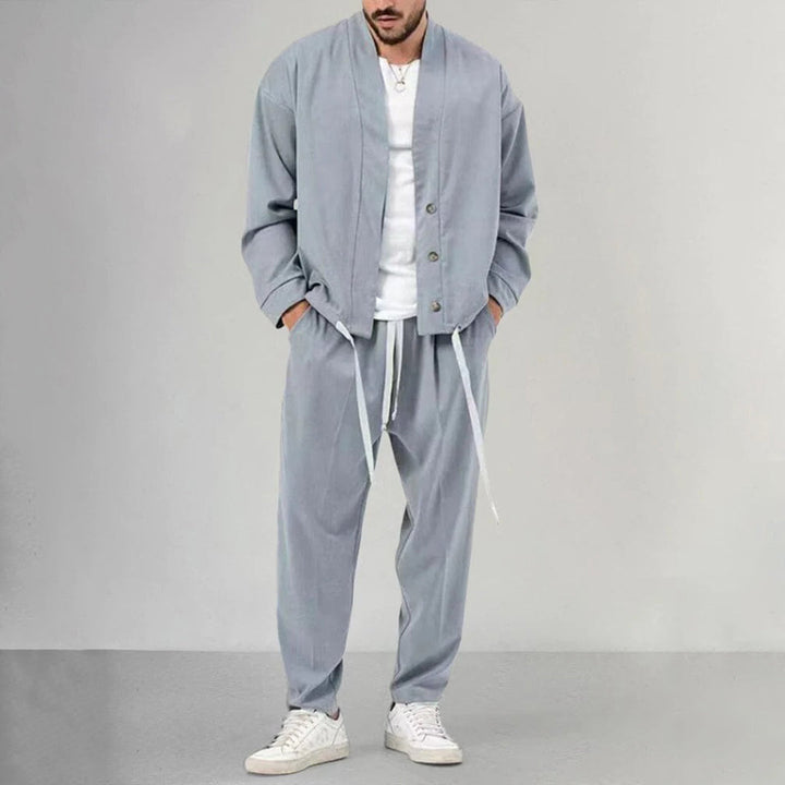 OREEZ - Set da uomo elegante: Gilet e pantaloni eleganti per uomini sicuri di sé