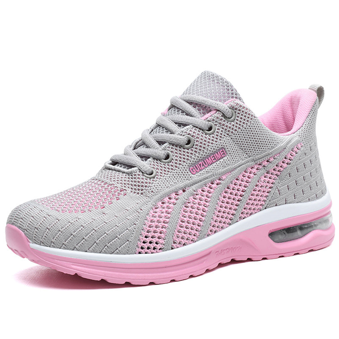 Fate un'entrata di grande effetto con le scarpe da ginnastica da donna dotate di mesh traspirante, lacci eleganti, una comoda suola con cerniera e un'innovativa ammortizzazione ad aria.