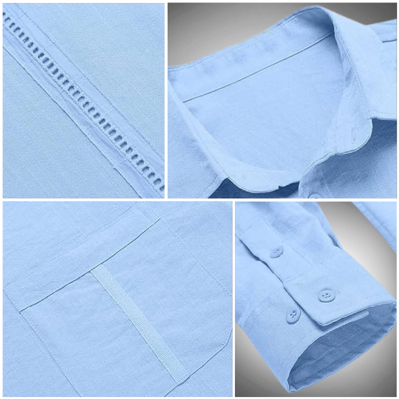 Gilet leggero da uomo a maniche lunghe con botone e colletto classico - trasparente, elegante e ideale per lo stile di tutti i giorni