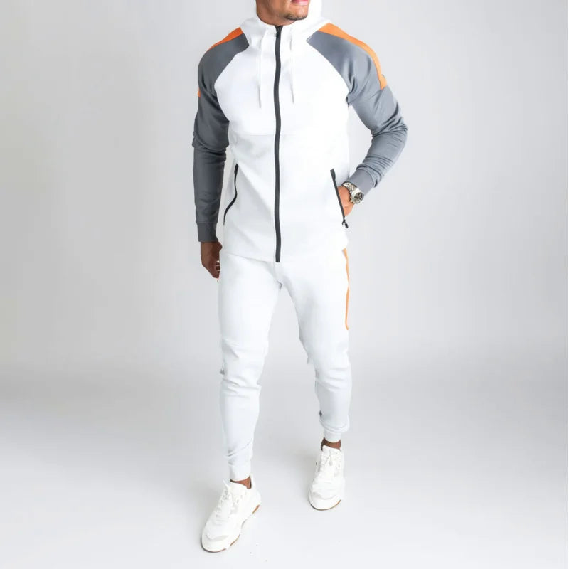 Elegante kit da allenamento per uomo con colori a contrasto per mettere in risalto il vostro look esclusivo