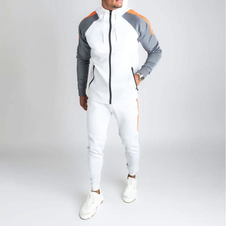 Elegante kit da allenamento per uomo con colori a contrasto per mettere in risalto il vostro look esclusivo