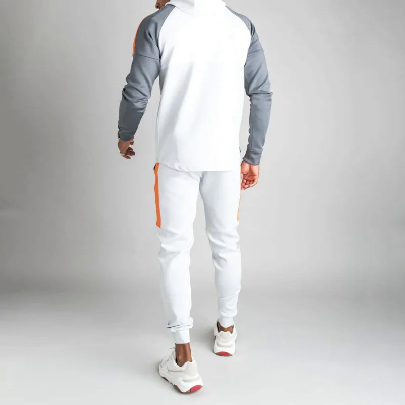Elegante kit da allenamento per uomo con colori a contrasto per mettere in risalto il vostro look esclusivo