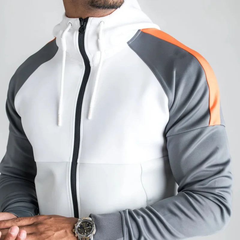 Elegante kit da allenamento per uomo con colori a contrasto per mettere in risalto il vostro look esclusivo