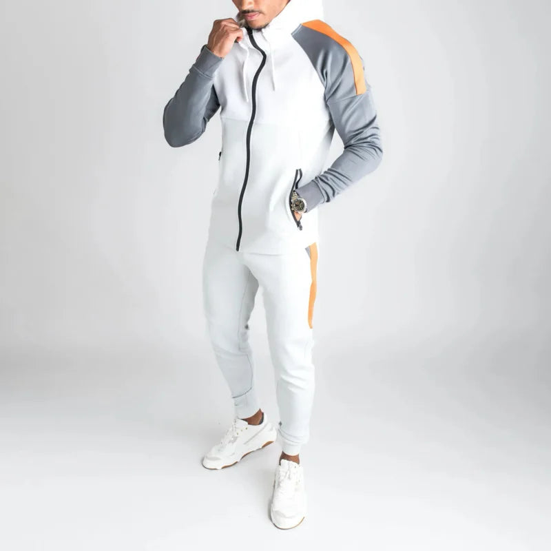 Elegante kit da allenamento per uomo con colori a contrasto per mettere in risalto il vostro look esclusivo