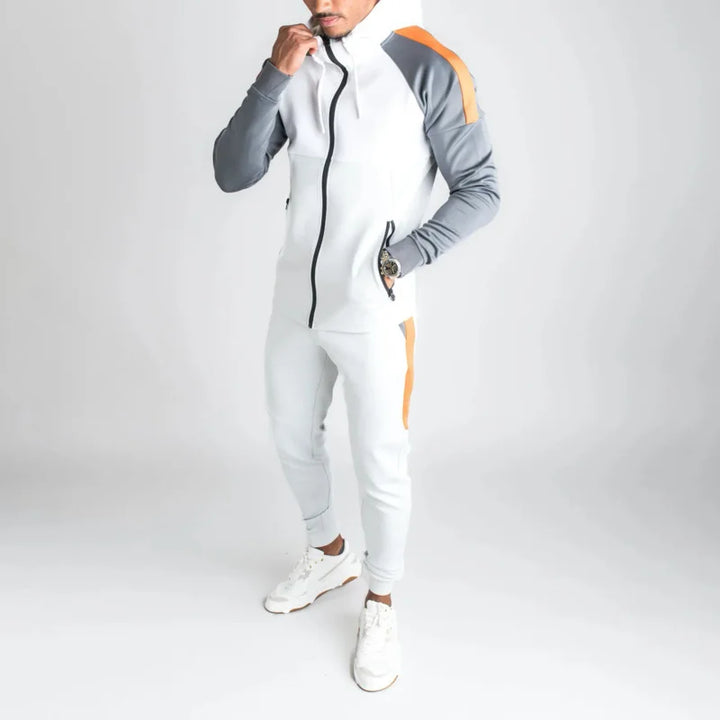 Elegante kit da allenamento per uomo con colori a contrasto per mettere in risalto il vostro look esclusivo