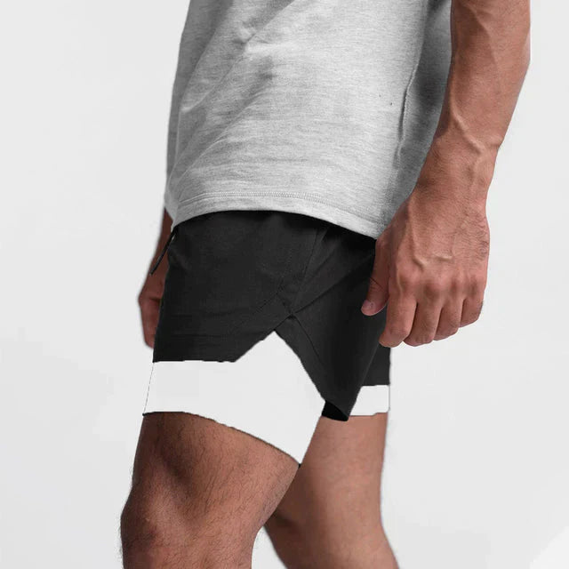 Pantaloncini a compressione Double Gauge da uomo di alta qualità - massima prestazione e comfort