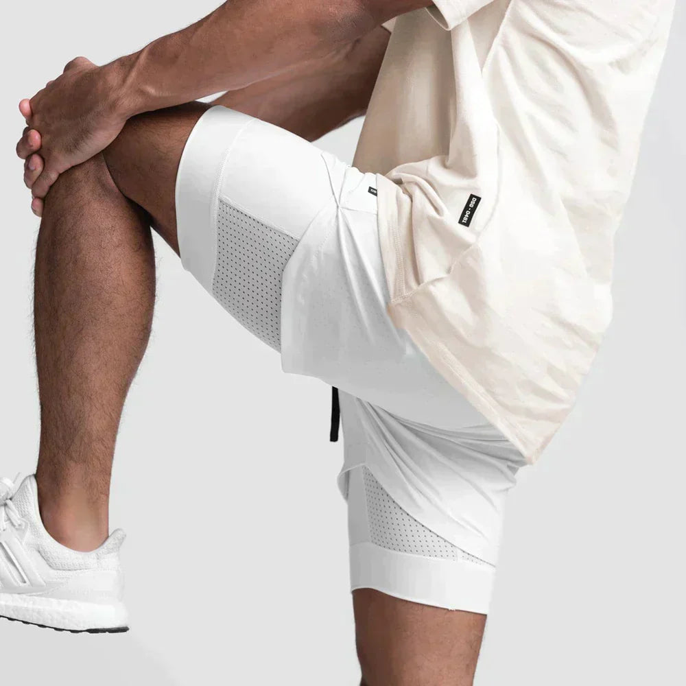 Pantaloncini a compressione Double Gauge da uomo di alta qualità - massima prestazione e comfort