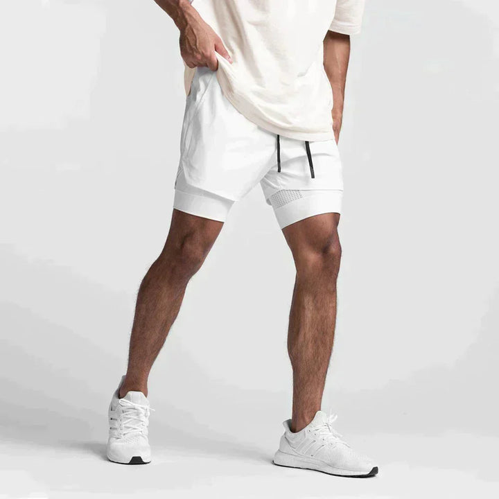 Pantaloncini a compressione Double Gauge da uomo di alta qualità - massima prestazione e comfort