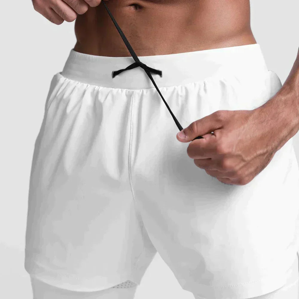 Pantaloncini a compressione Double Gauge da uomo di alta qualità - massima prestazione e comfort