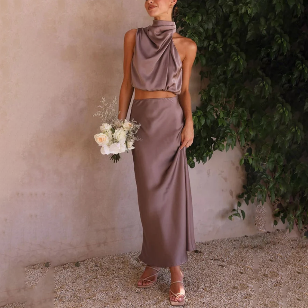 Set elegante con gonna lunga GUILLAUME - eleganza lussuosa e senza tempo per uno stile sofisticato