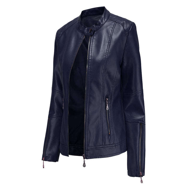 FRANICA - Elegante giacca in pelle dallo stile classico e intramontabile