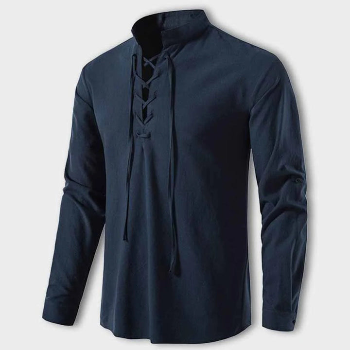 Camicia LASZLO con scollo a V - Un'opzione elegante e di classe per ogni occasione